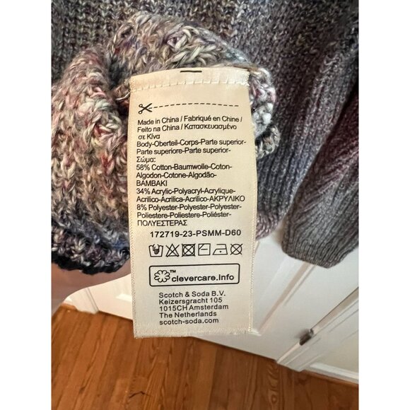 Scotch & Soda Gradient Multicolor Knit Sweater Cotton Blend Mens Sz XXL - Picture 6 of 7